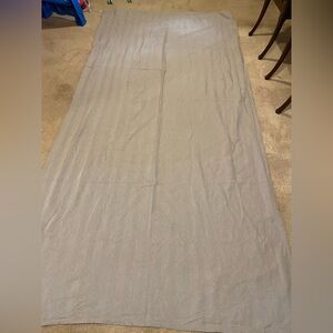 IKEA tibast curtains - 2 panels (1 pair) brown and white herringbone with header